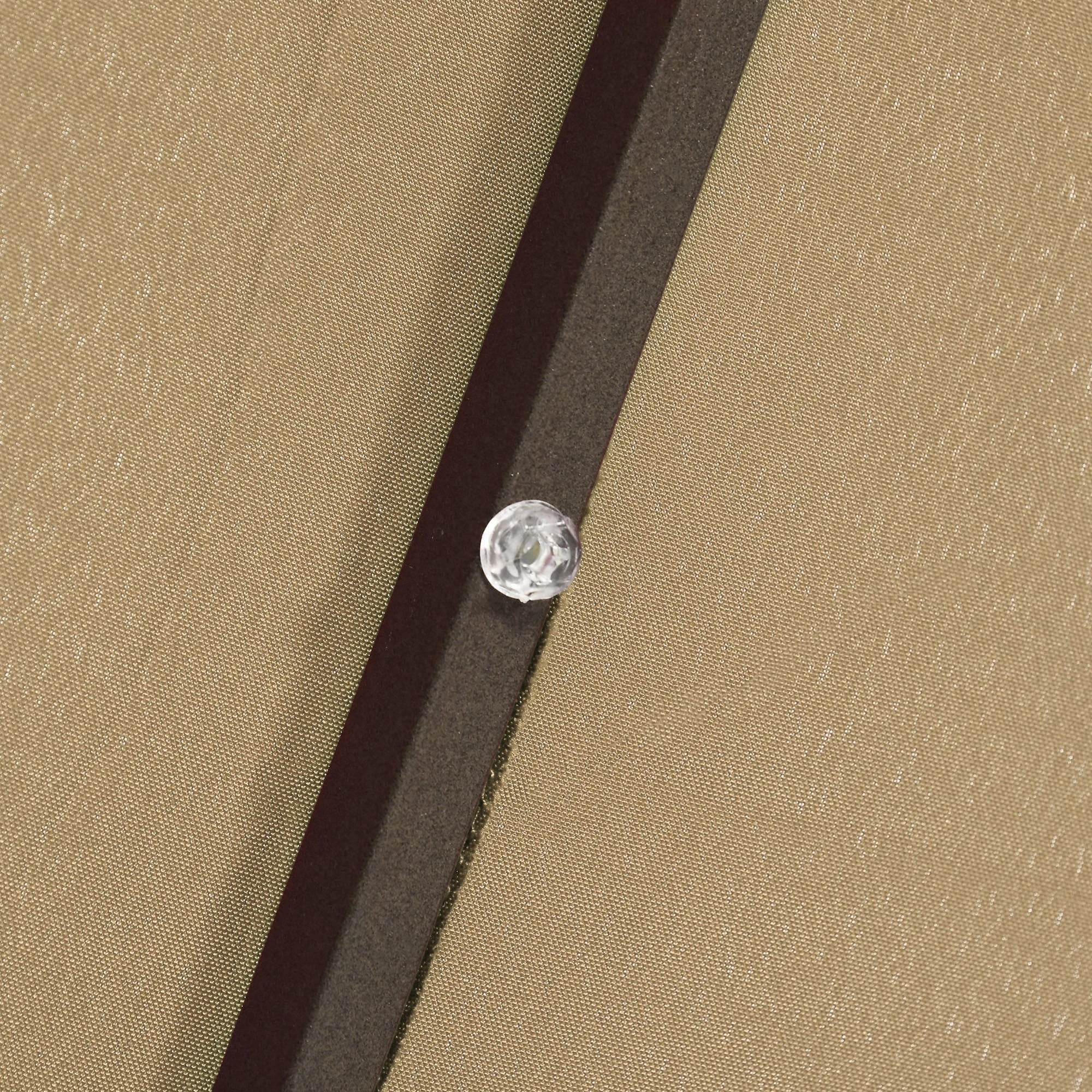 6.5x10ft Rectangle Solar Tilt Umbrella, Aluminum, Light Coffee Sun Umbrellas at Gallery Canada