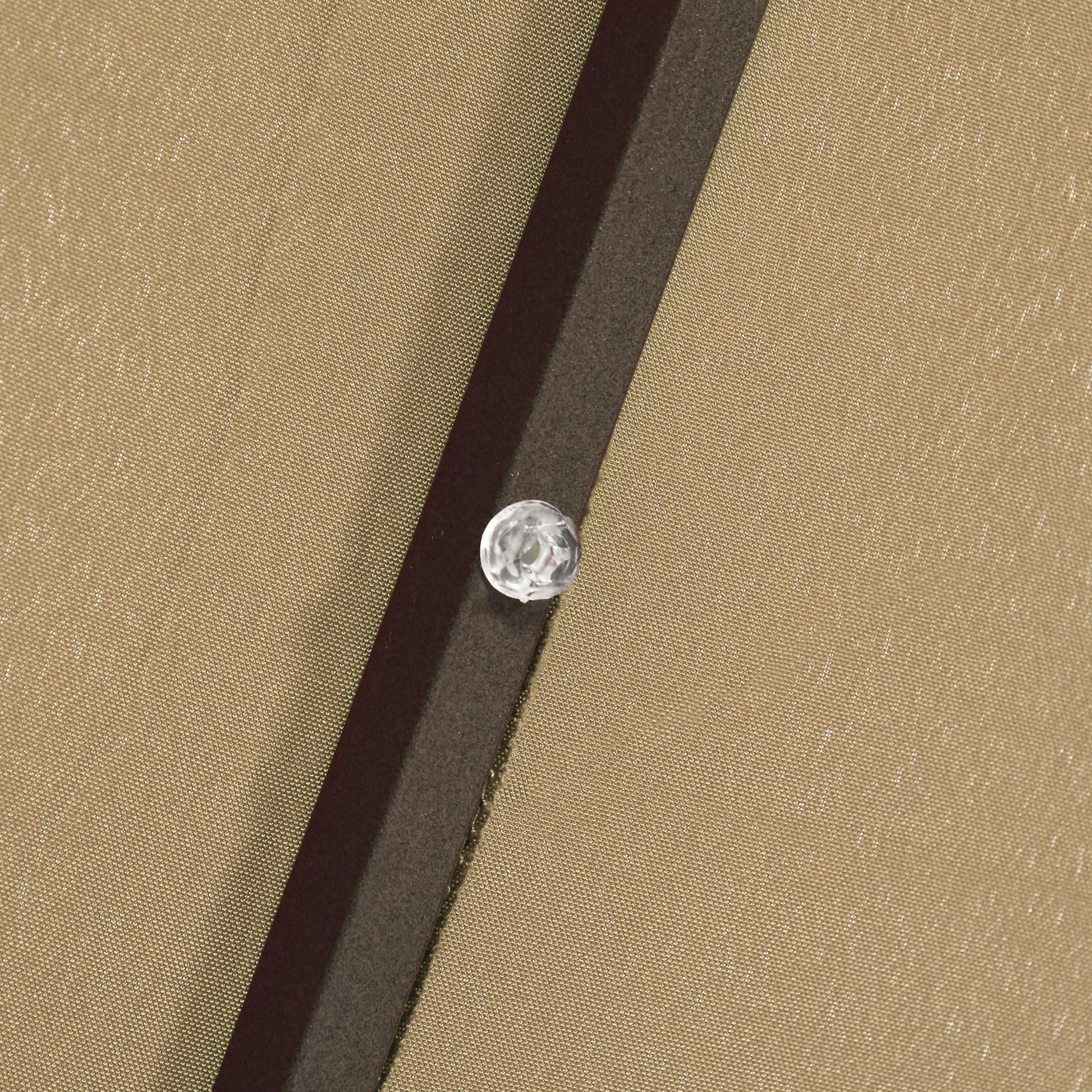 6.5x10ft Rectangle Solar Tilt Umbrella, Aluminum, Light Coffee Sun Umbrellas at Gallery Canada