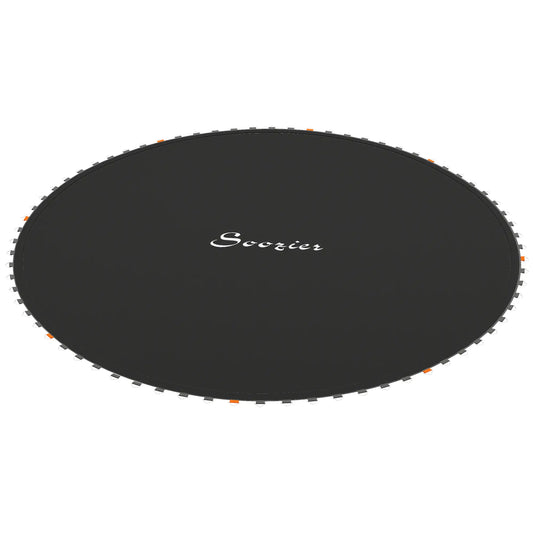Trampoline Replacement Mat, Fits 14', 80 V-Hooks, 5.5" Springs, Black