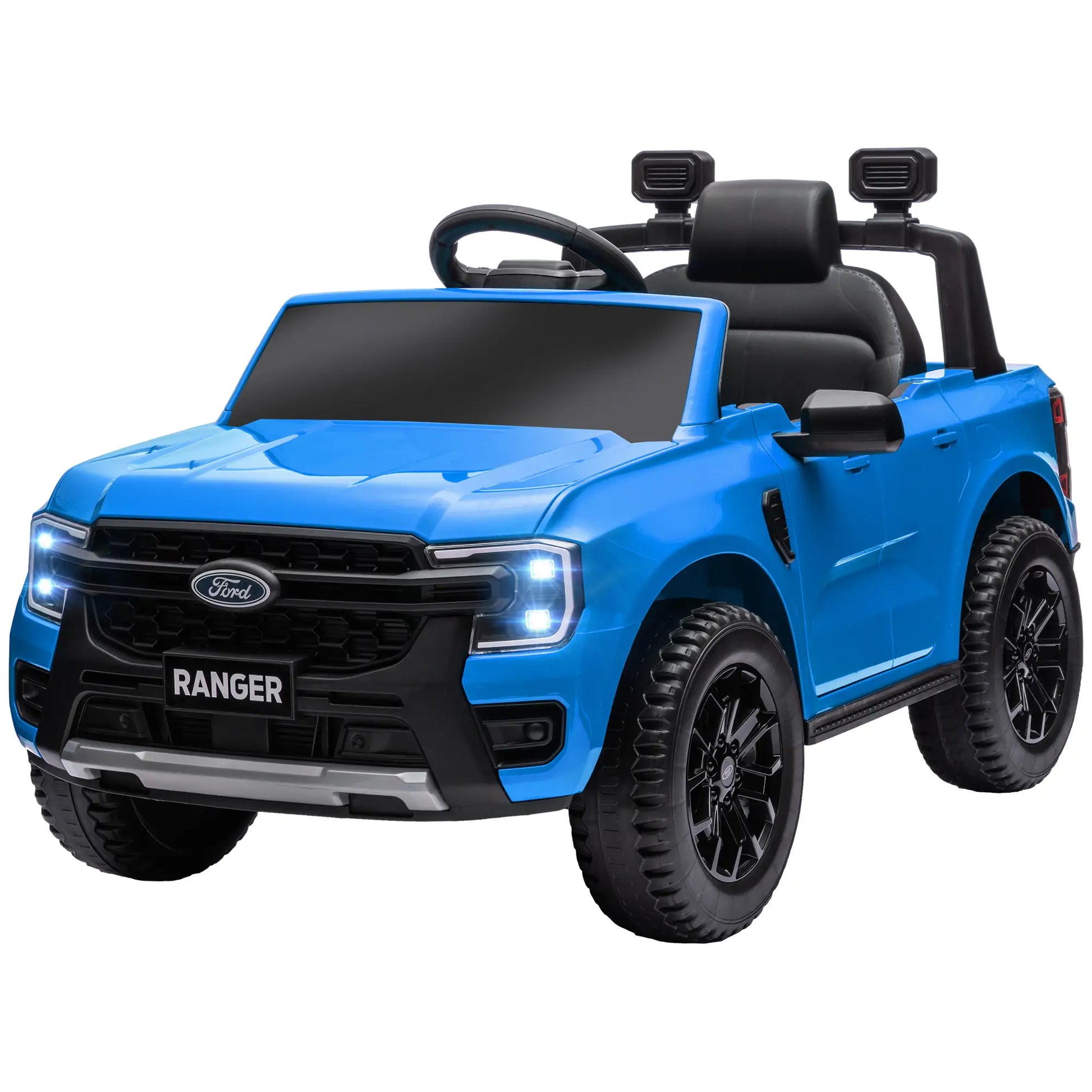 12V Ride On Car, Battery Powered Kids Truck, Blue Electric Toy Cars Blue at Gallery Canada