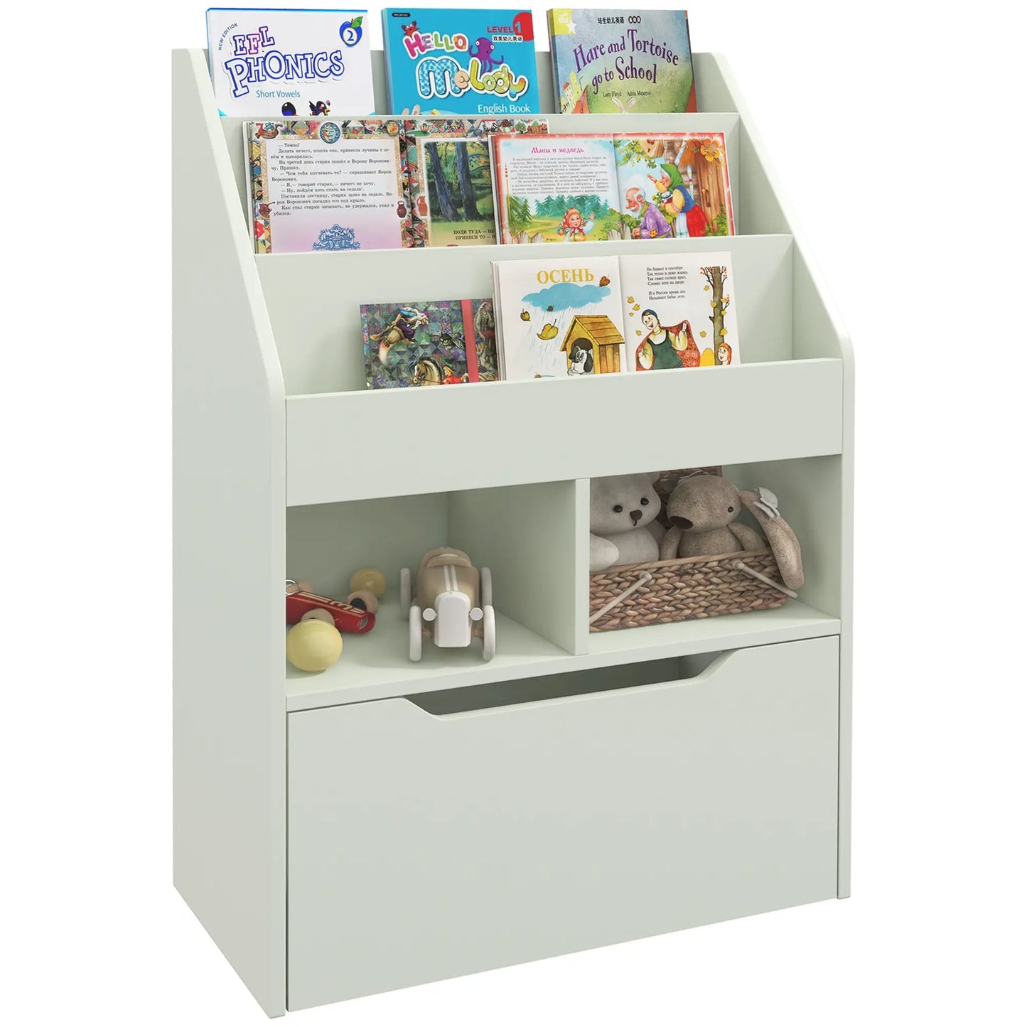 Kids Bookcase with Storage Drawer, for Classroom, Bedroom, Green Baby & Kids Storage at Gallery Canada