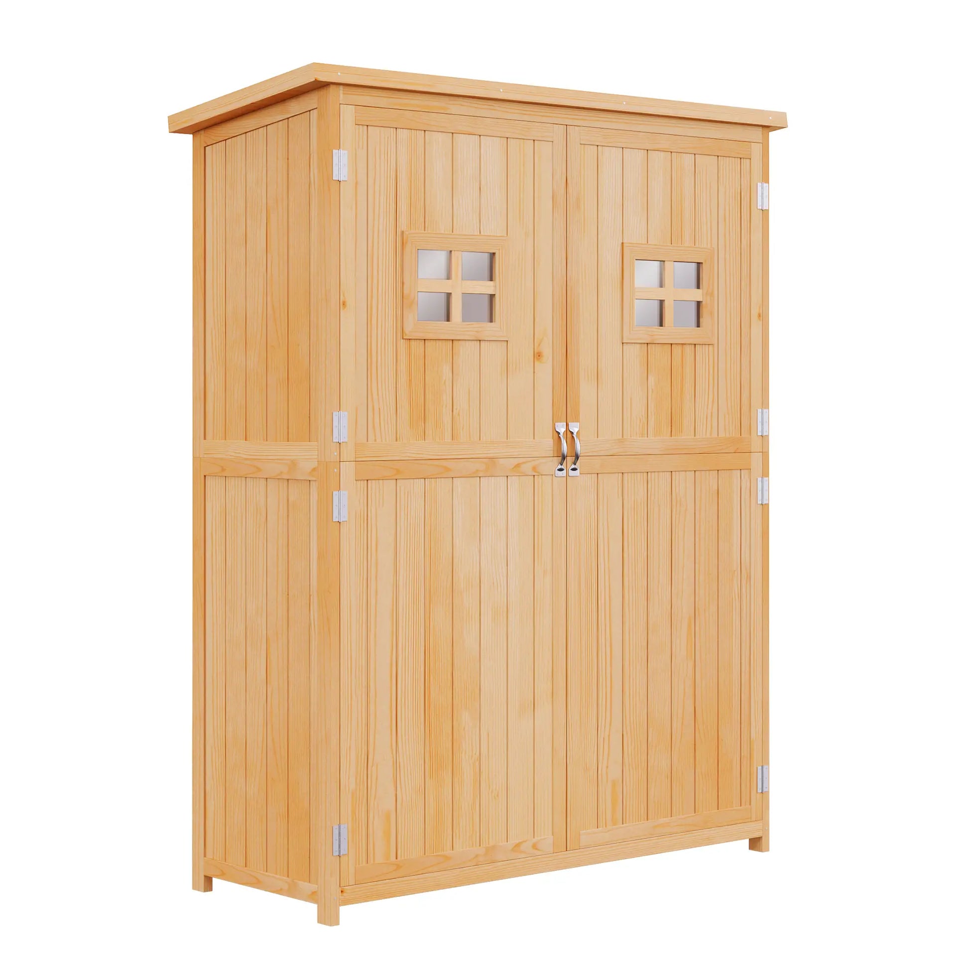 4x1.5ft Wooden Garden Storage Shed, Outdoor Tool Cabinet, Double Door Sheds at Gallery Canada
