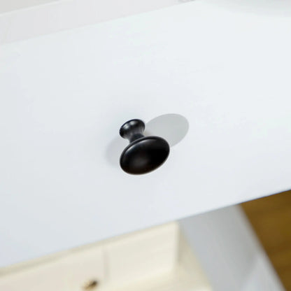 Side Table Set of 2, 2-Tier End Tables with Drawer, White Side Tables at Gallery Canada