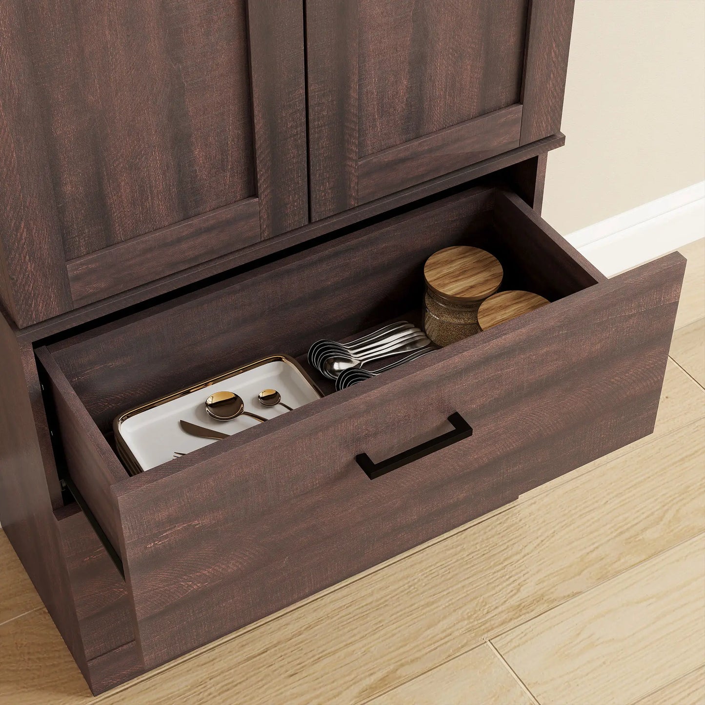 67" Tall Kitchen Pantry Cabinet, Doors, Drawers, Adjustable Shelves Kitchen Pantry Cabinets at Gallery Canada