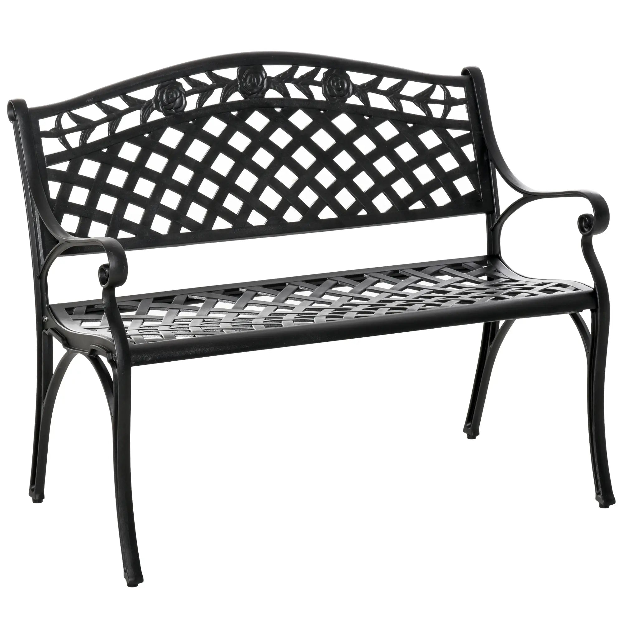 Garden Bench With Aluminum Frame, 40