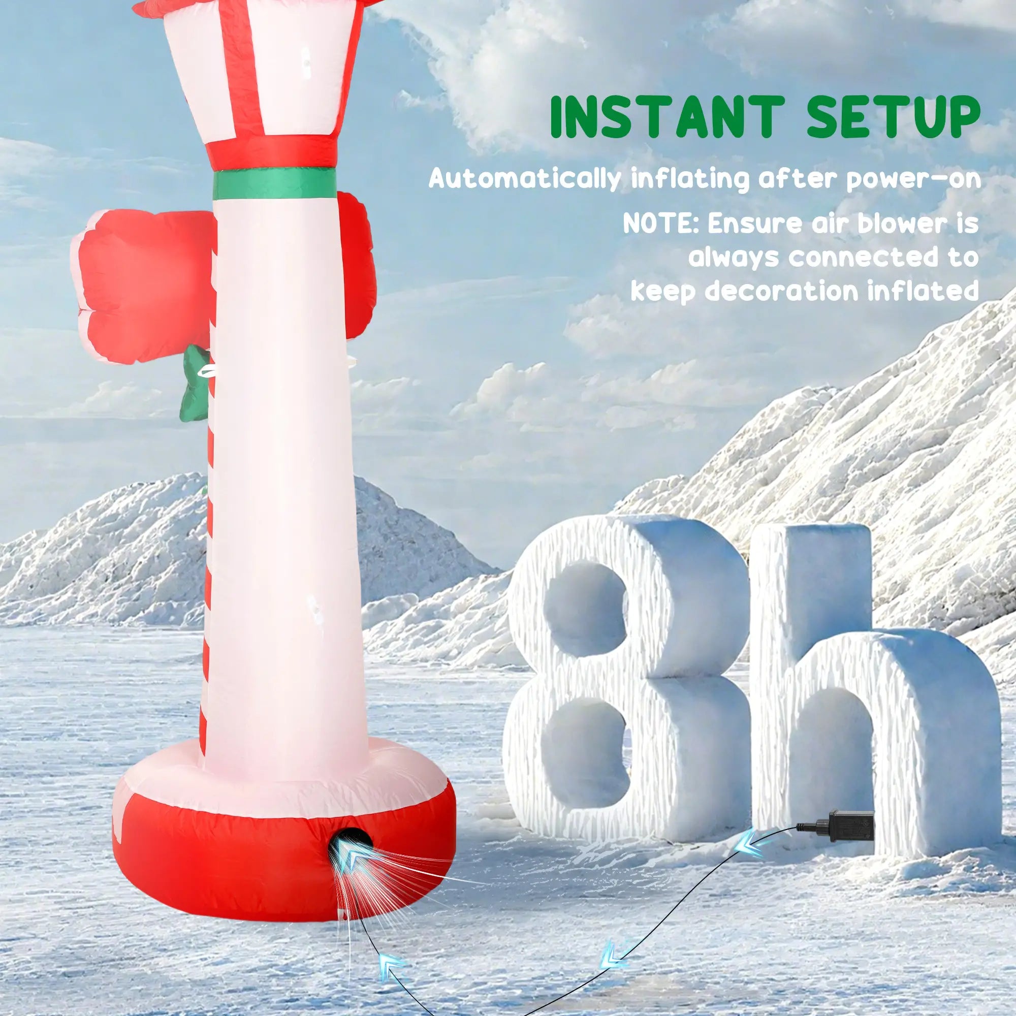 6FT Inflatable Lighthouse Christmas Decoration With LED Lights Christmas Inflatables at Gallery Canada