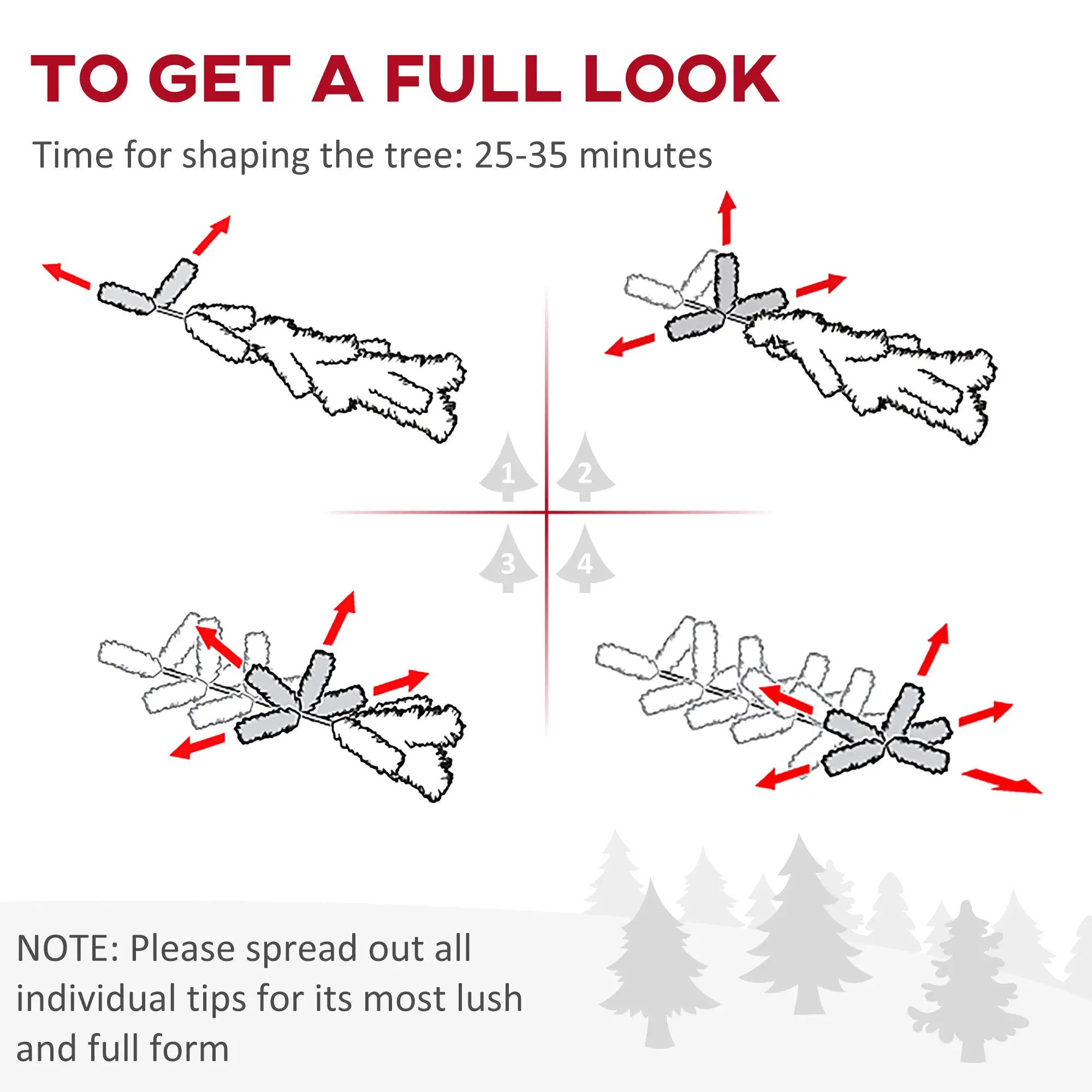 7.5 Ft Prelit Artificial Christmas Tree, Warm White LED, Green Pre Lit Christmas Trees at Gallery Canada