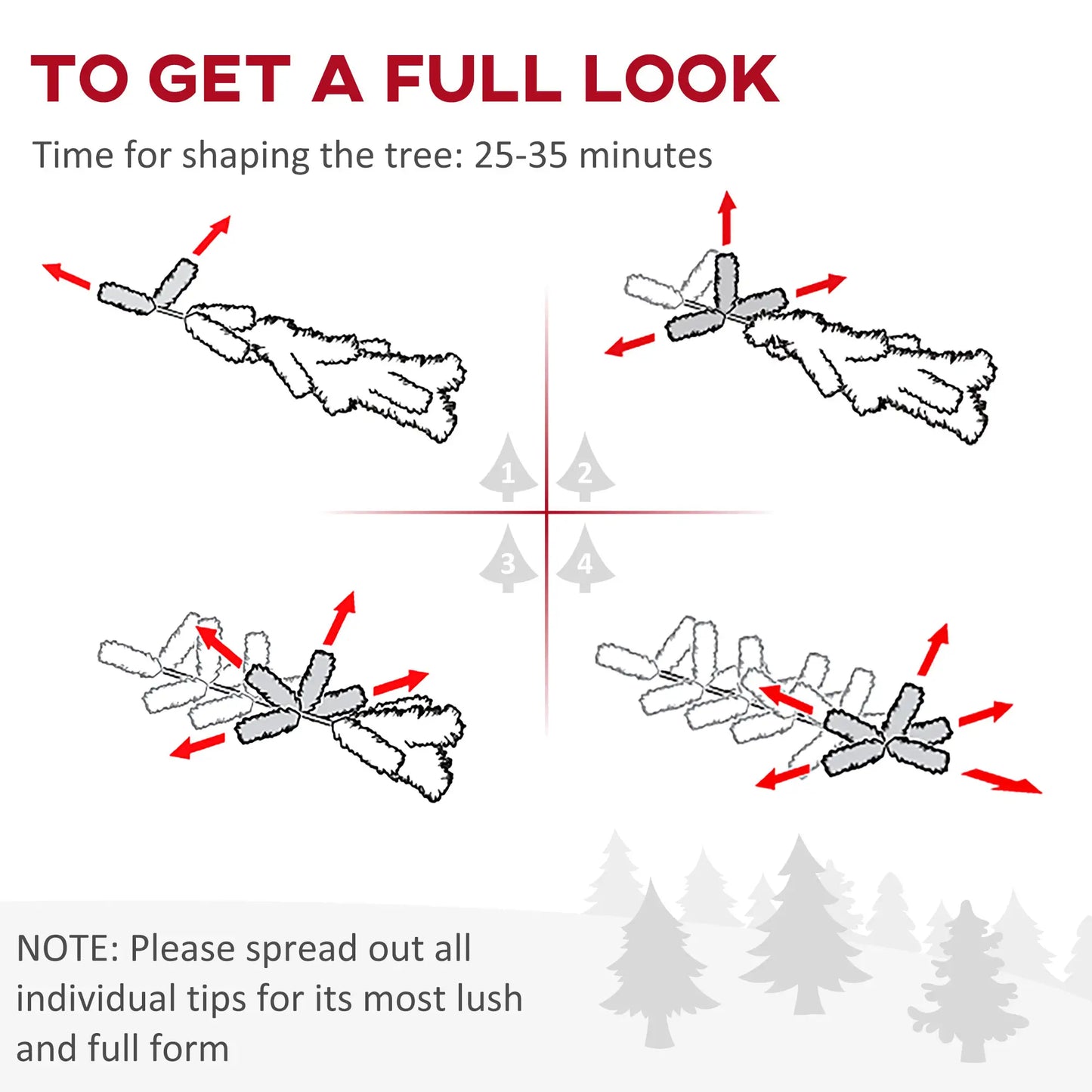 7.5 Ft Prelit Artificial Christmas Tree, Warm White LED, Green Pre Lit Christmas Trees at Gallery Canada