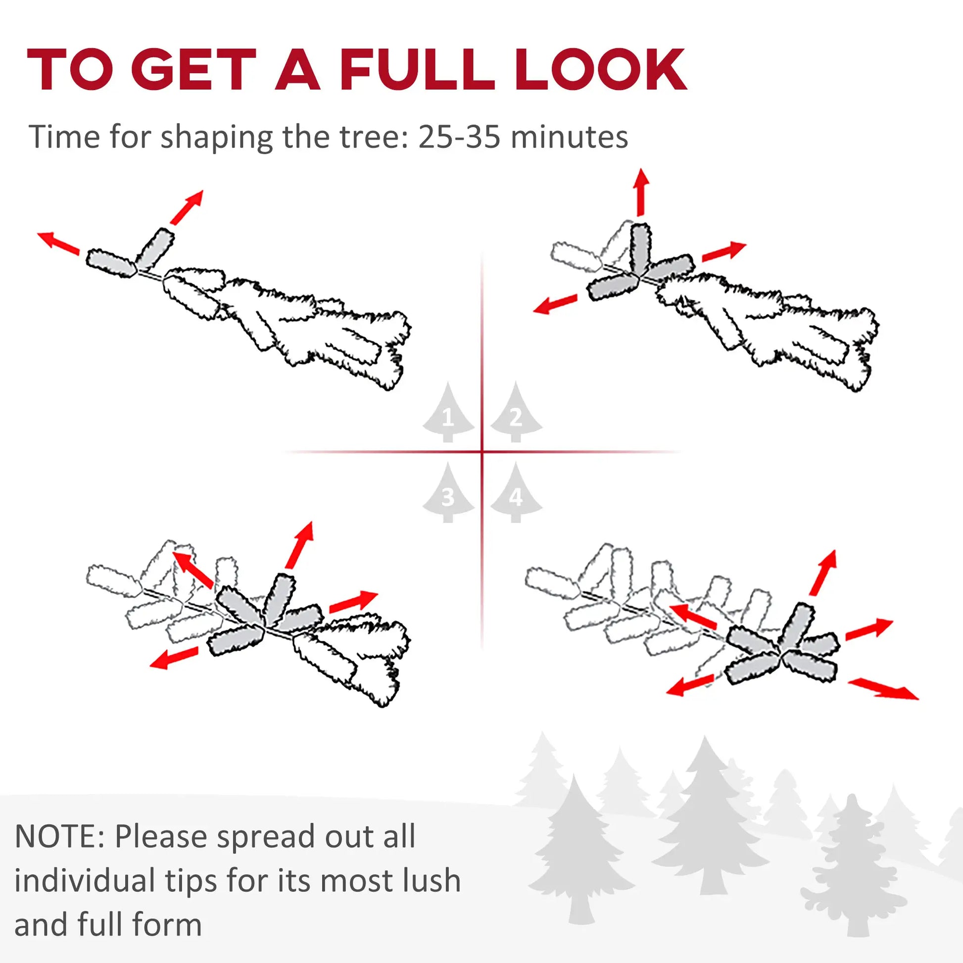 7.5 Ft Prelit Artificial Christmas Tree, Warm White LED, Green Pre Lit Christmas Trees at Gallery Canada