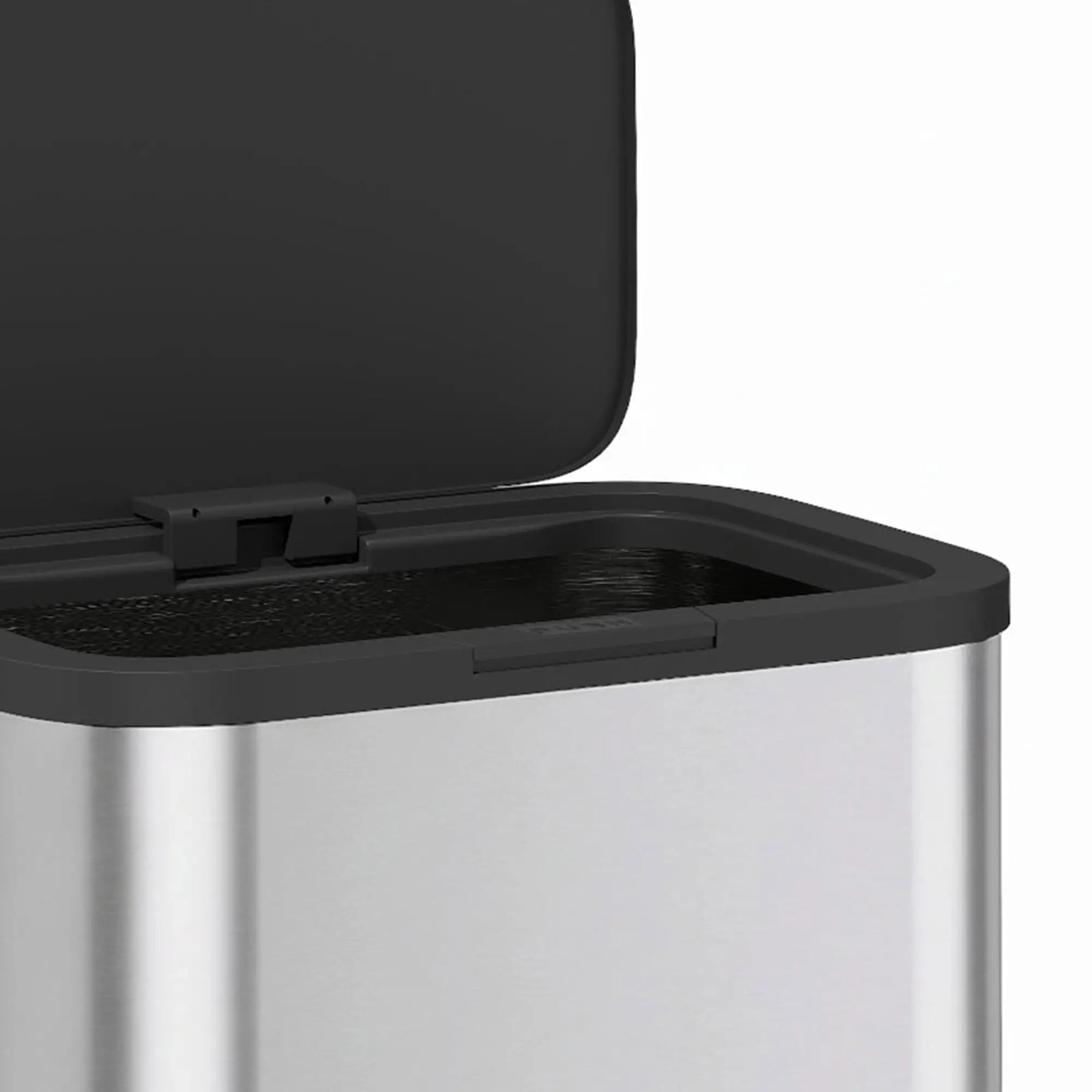 60 L Slim Stainless Steel Trash Can, Soft-Close Lid, Silver Kitchen Trash Cans at Gallery Canada