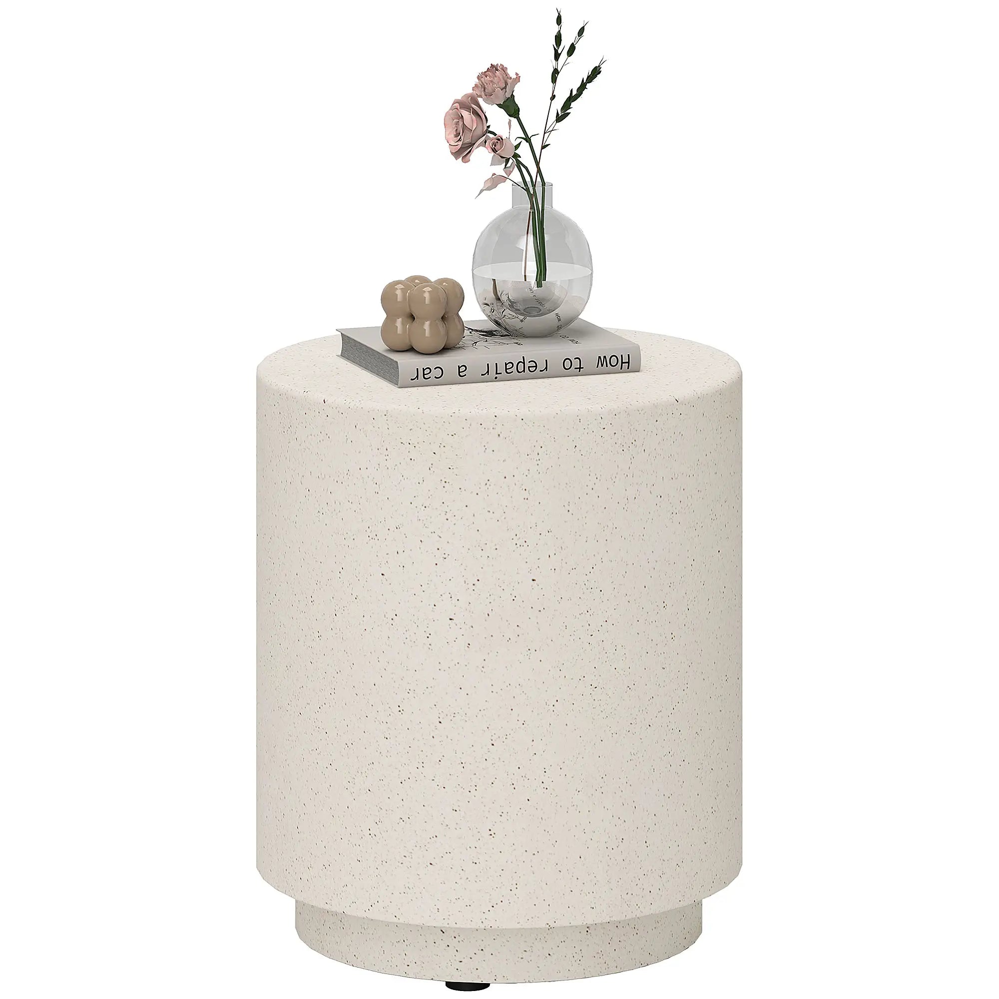 Terrazzo Finish Side Table, 17