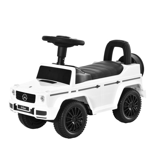 Compatible Baby Toddler Push Car Foot-to-Floor Ride-On Wheel Mercedes-Benz G350 Licensed White