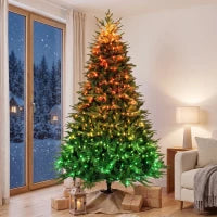 7.5ft Frasier Grande Fir Christmas Tree, LED Lights, Remote, Timer Artificial Christmas Trees Green at Gallery Canada