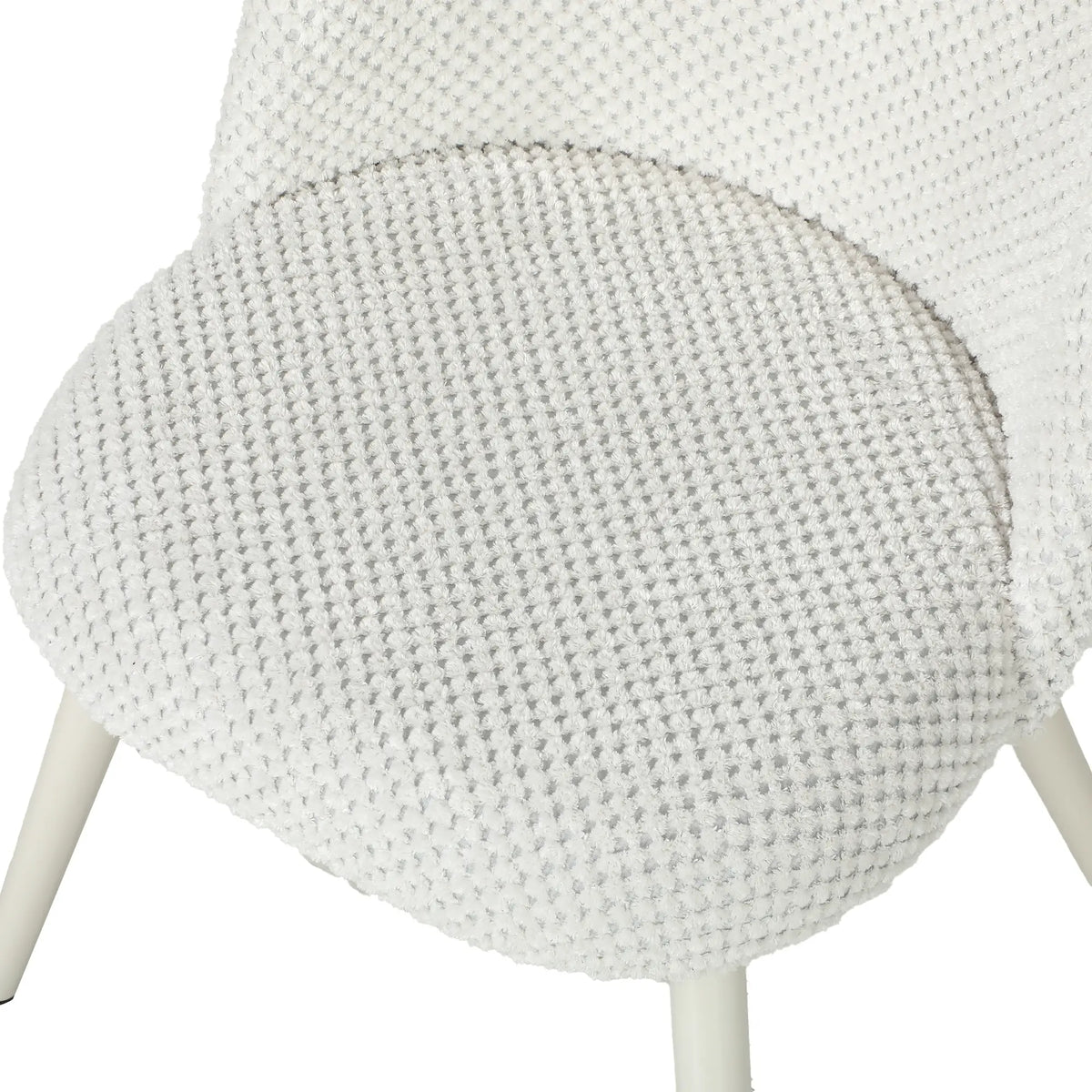 Velvet Upholstered Dining Chairs Set Of 2, Metal Legs, White Dining Chairs at Gallery Canada