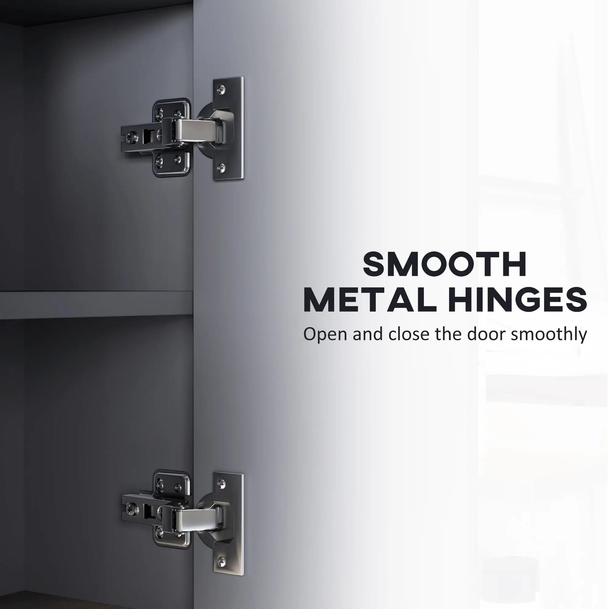 Wall Mounted Medicine Cabinet with Mirror, Shelves, Grey Mirror Medicine Cabinets at Gallery Canada