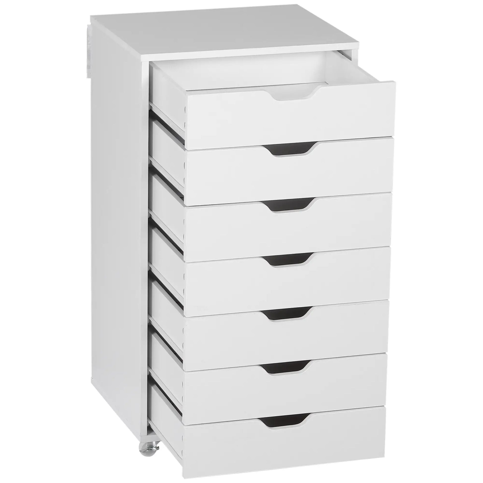 7-Drawer Vertical File Cabinet, Home Office Storage, 18.7"x15.6"x35.4", White Office Cabinets & Cupboards at Gallery Canada