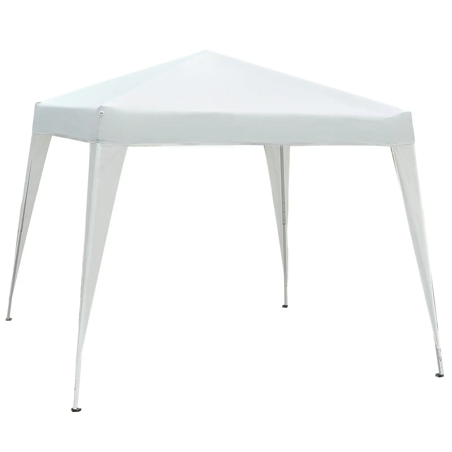 10' Folding Pop-Up Garden Gazebo, Transport Bag, White Pop Up Canopies White at Gallery Canada