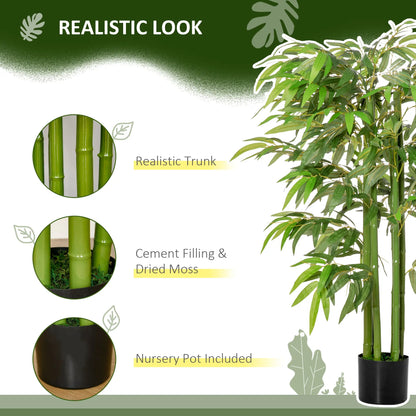 4.5FT Artificial Bamboo Tree, Faux Plant in Nursery Pot, Indoor Decor Artificial Trees at Gallery Canada