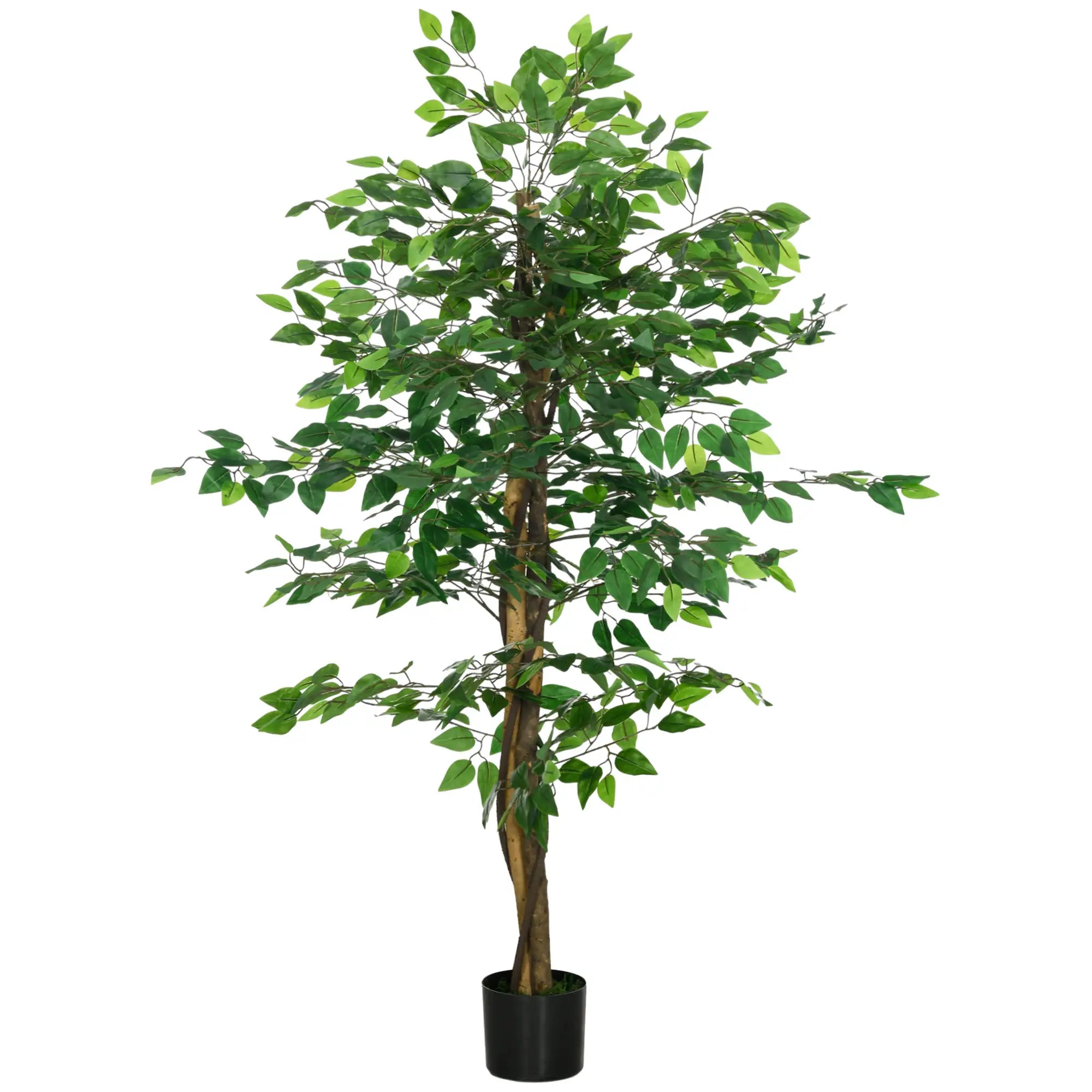 Arbre Ficus Artificiel 5ft, Plante Artificielle d'Intérieur Avec Pot
