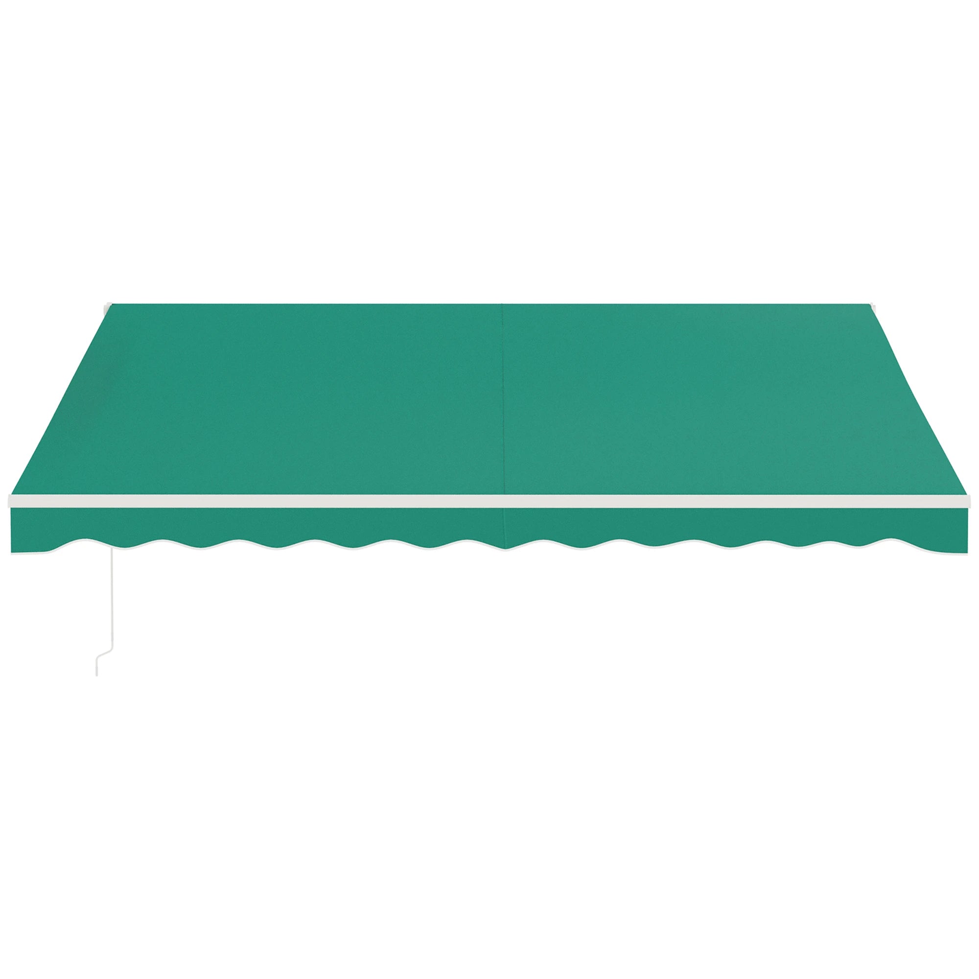 13' x 10' Retractable Electric Awning, Sun Shade Shelter, Remote, Green Deck Awnings at Gallery Canada