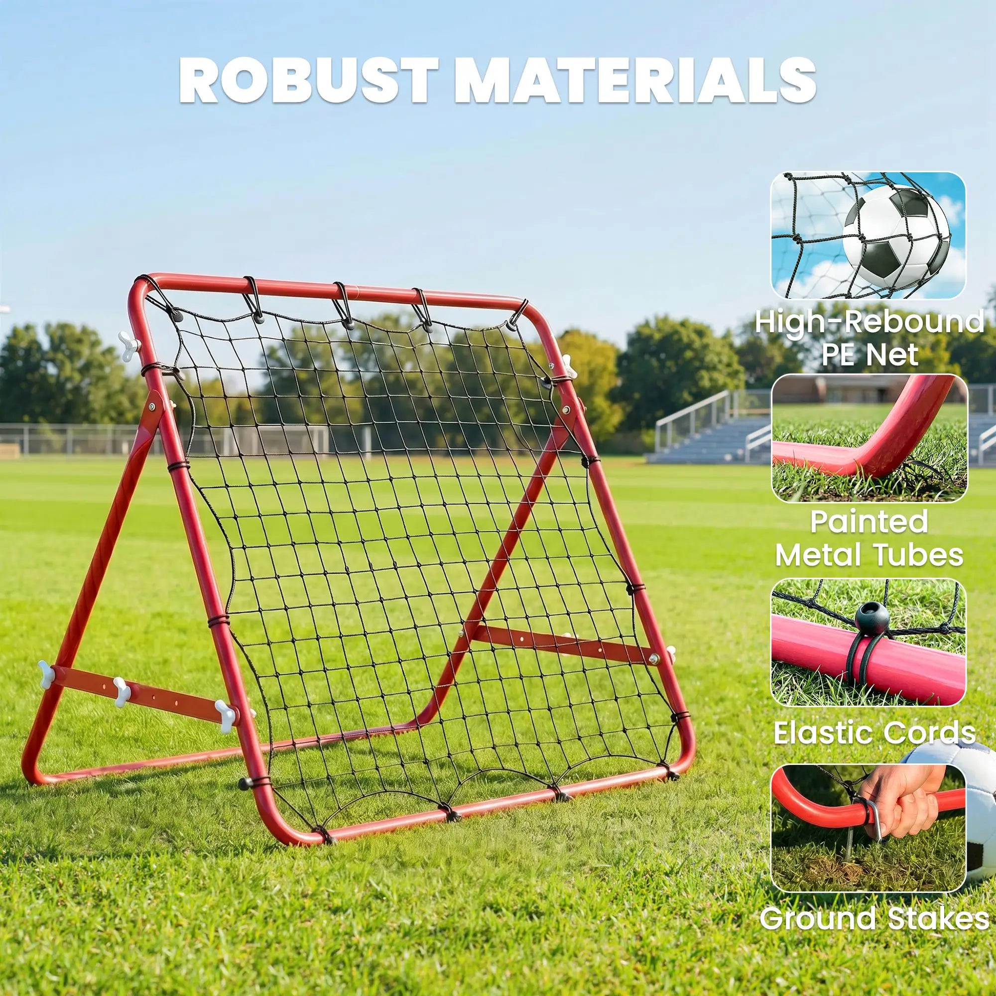 Volleyball Rebounder Net, Football Training Aid, Kickback Target, Red Football at Gallery Canada