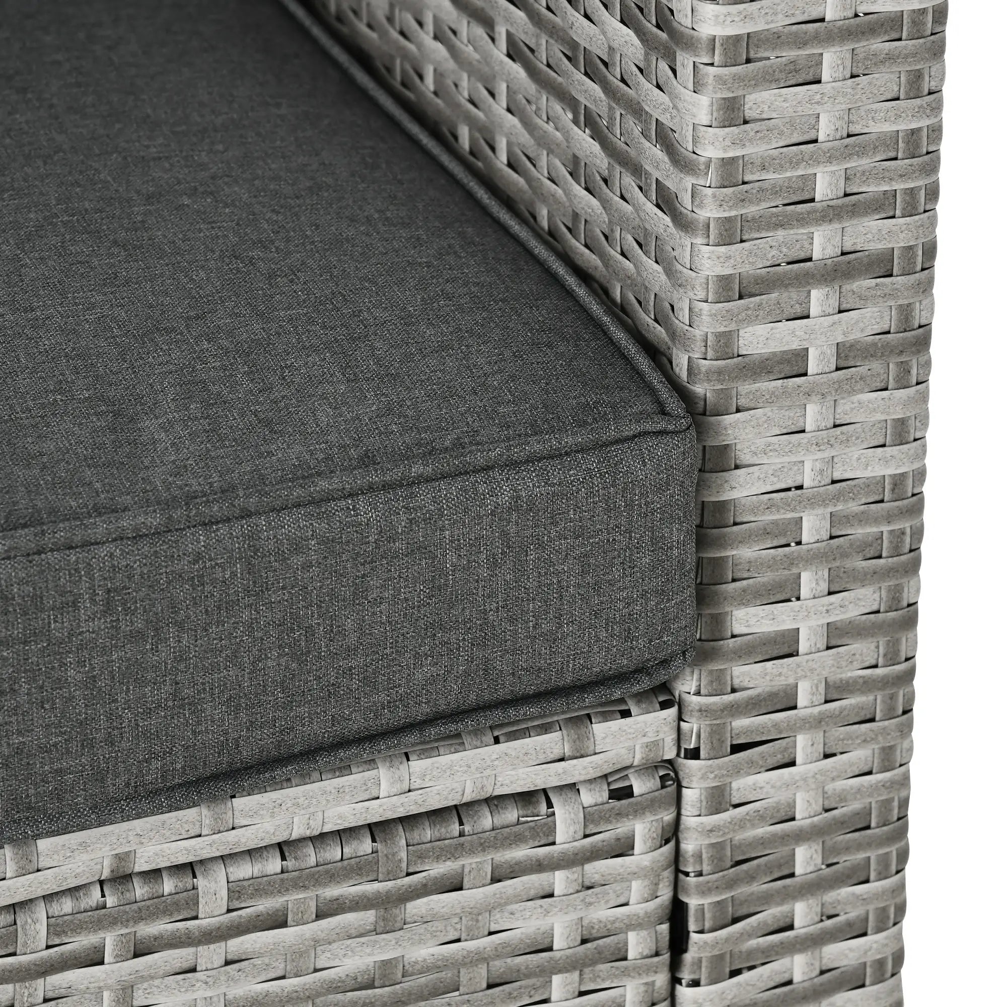 4-Piece Outdoor PE Rattan Sofa Set, Extra Wide Seat, Mixed Grey Patio Furniture Sets at Gallery Canada