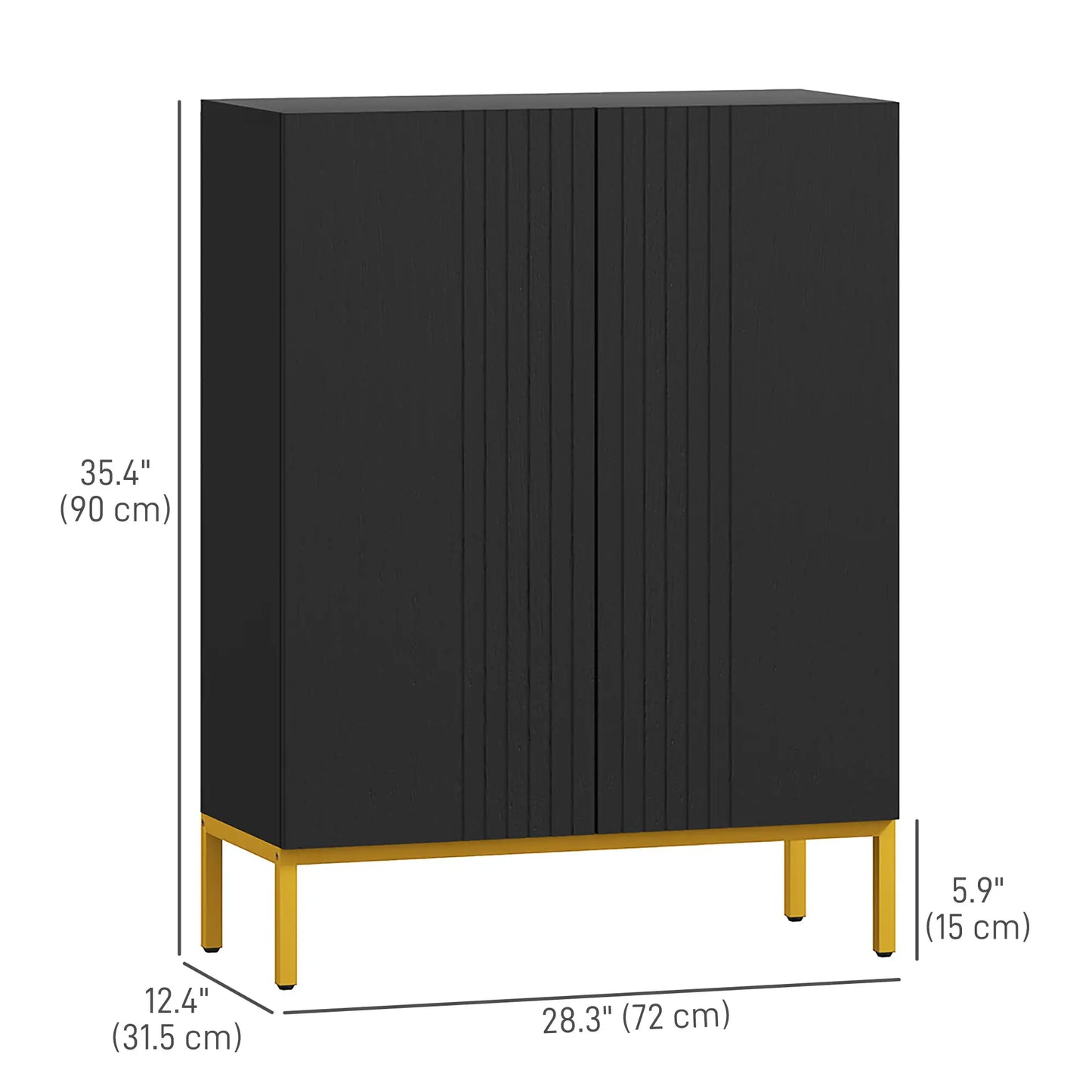Shoe Storage Cabinet, Adjustable Shelves, Soft-Close Hinges, 15-20 Pairs, Black Shoe Storage Cabinets & Racks at Gallery Canada