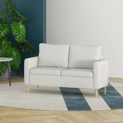 56" 2 Seat Sofa, Modern Love Seat, Upholstered Couch, White 2-Seater Sofas at Gallery Canada