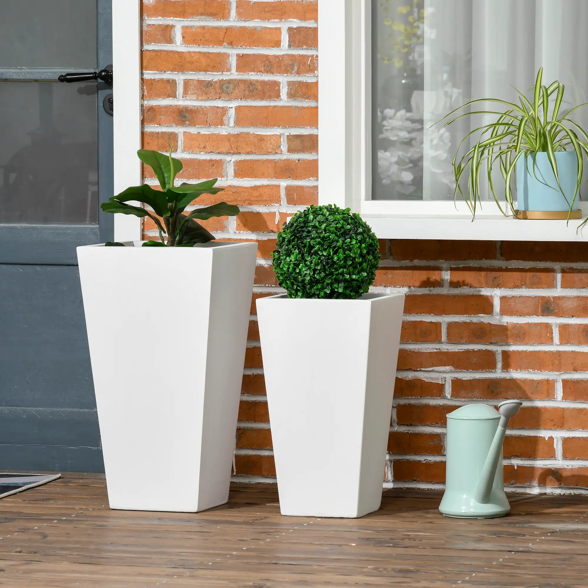 Set of 2 Tall Planters, 22