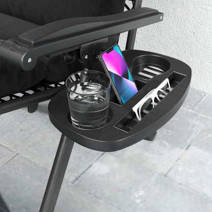 2pcs Zero Gravity Chair, Adjustable Backrest, Folding Sun Lounger, Grey Lounger Chairs at Gallery Canada