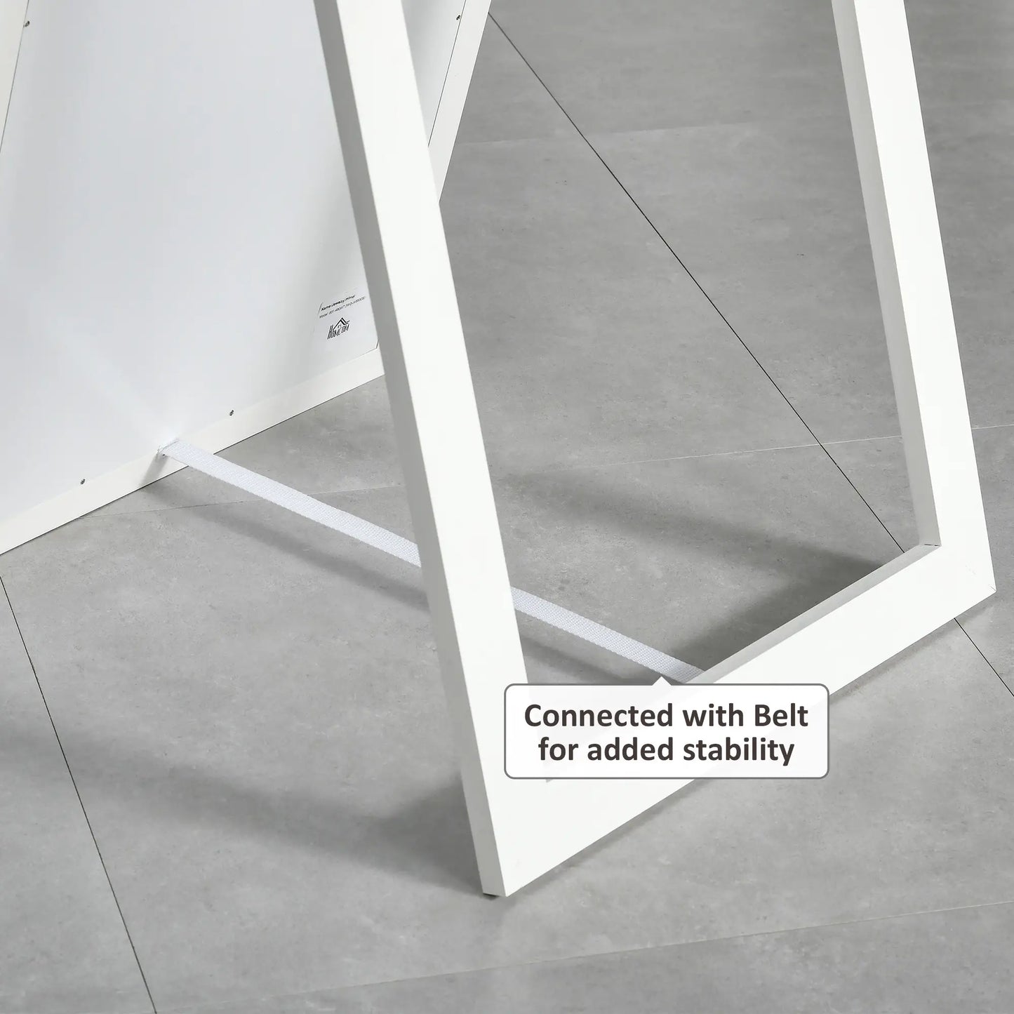 58" x 20" Full Length Mirror, Floor Standing, Bedroom Living Room, White Full Length Mirrors at Gallery Canada