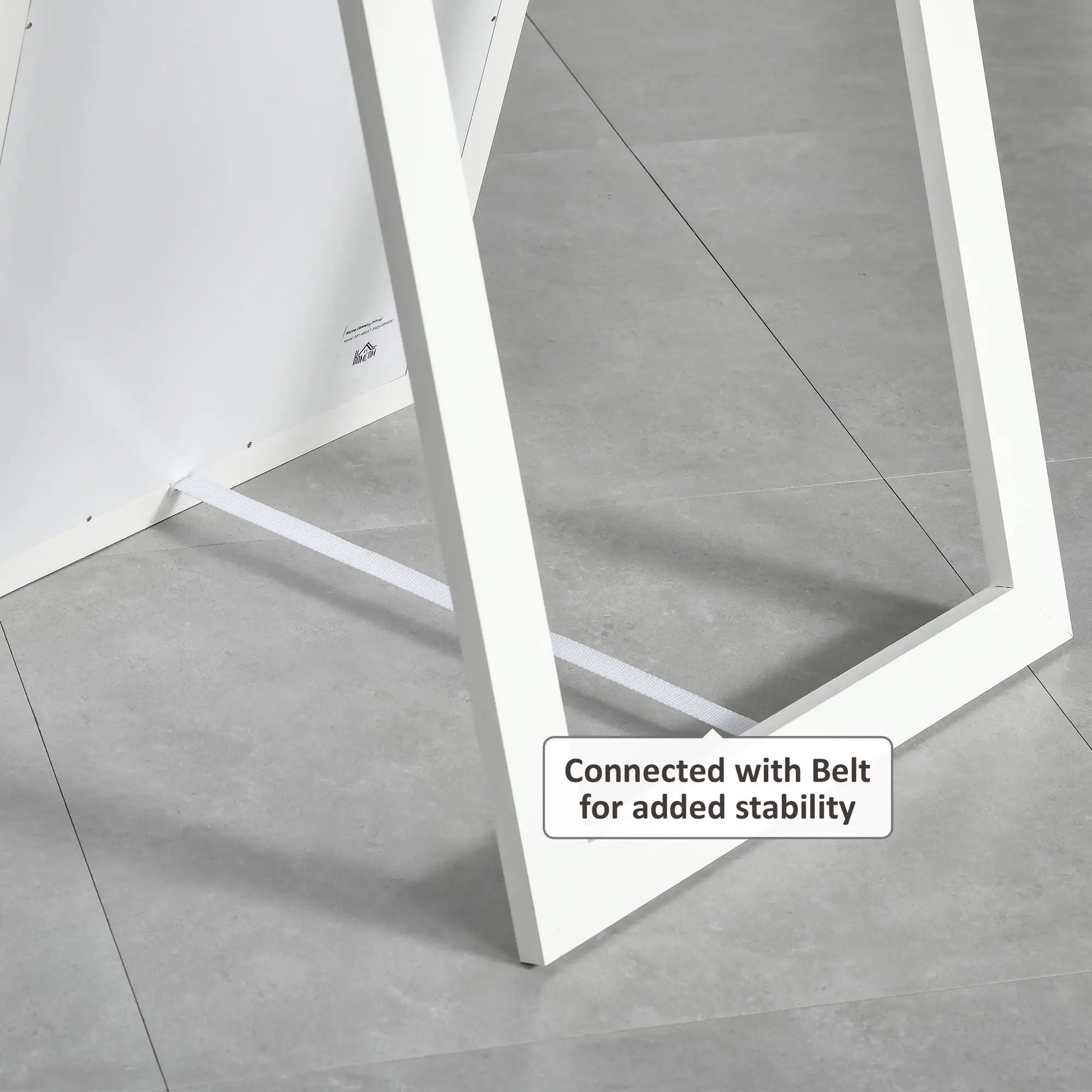 58" x 20" Full Length Mirror, Floor Standing, Bedroom Living Room, White Full Length Mirrors at Gallery Canada