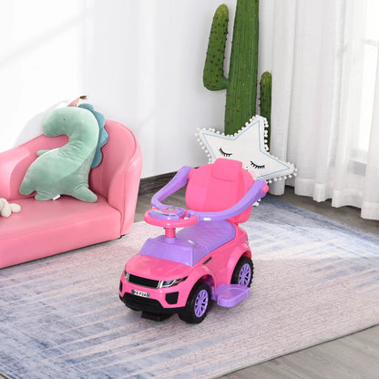 2 in 1 Kid Ride on Car, Push Stroller, 1-3 Years, Pink Push Cars for Toddlers at Gallery Canada