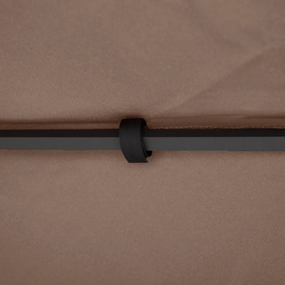 10' x 10' Square 2-Tier Gazebo Canopy Cover, Outdoor Garden Sun Shade, Coffee Gazebo Canopy Replacement at Gallery Canada