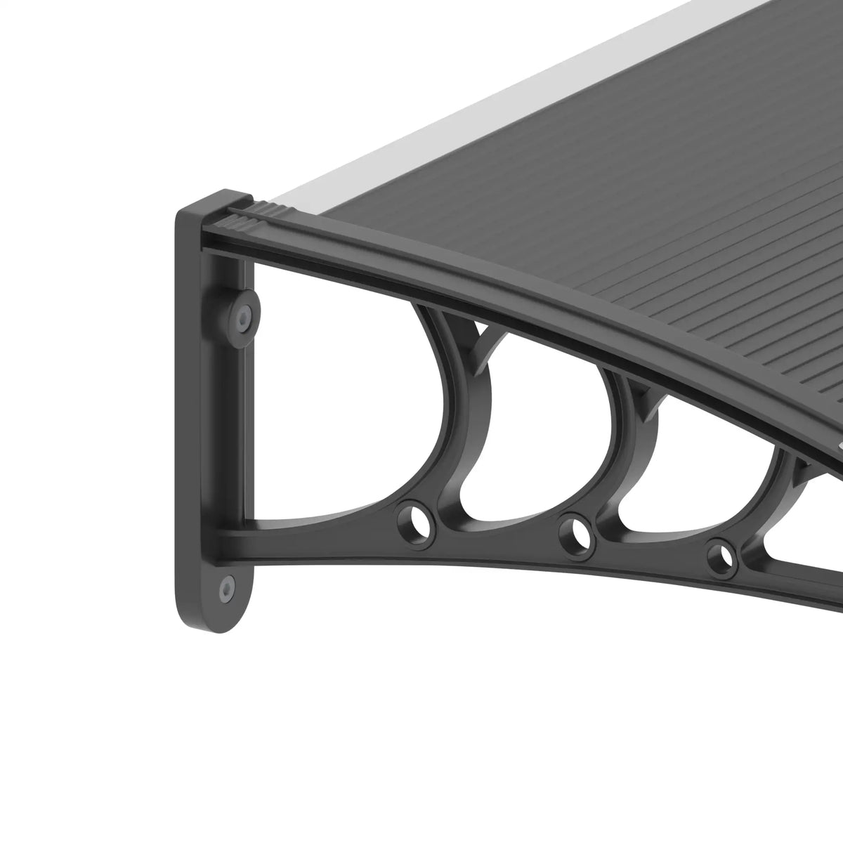 77.2 x 29.5 in Modern Polycarbonate Window Awning, Black Door Awnings at Gallery Canada