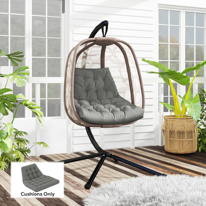Outdoor Swing Cushion, Tufted Patio Cushion, Grey Patio Chair Cushions at Gallery Canada
