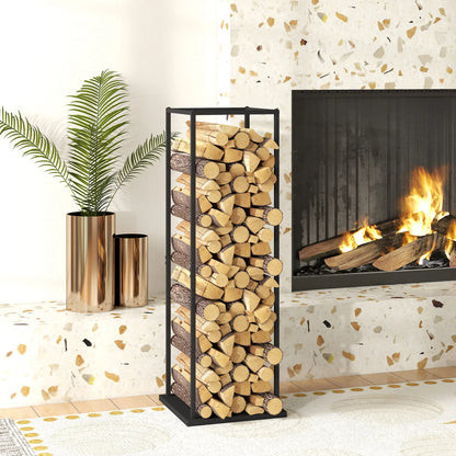Firewood Rack Outdoor, Heavy Duty Log Holder, 13 x 13 x 43, Black Firewood Racks at Gallery Canada
