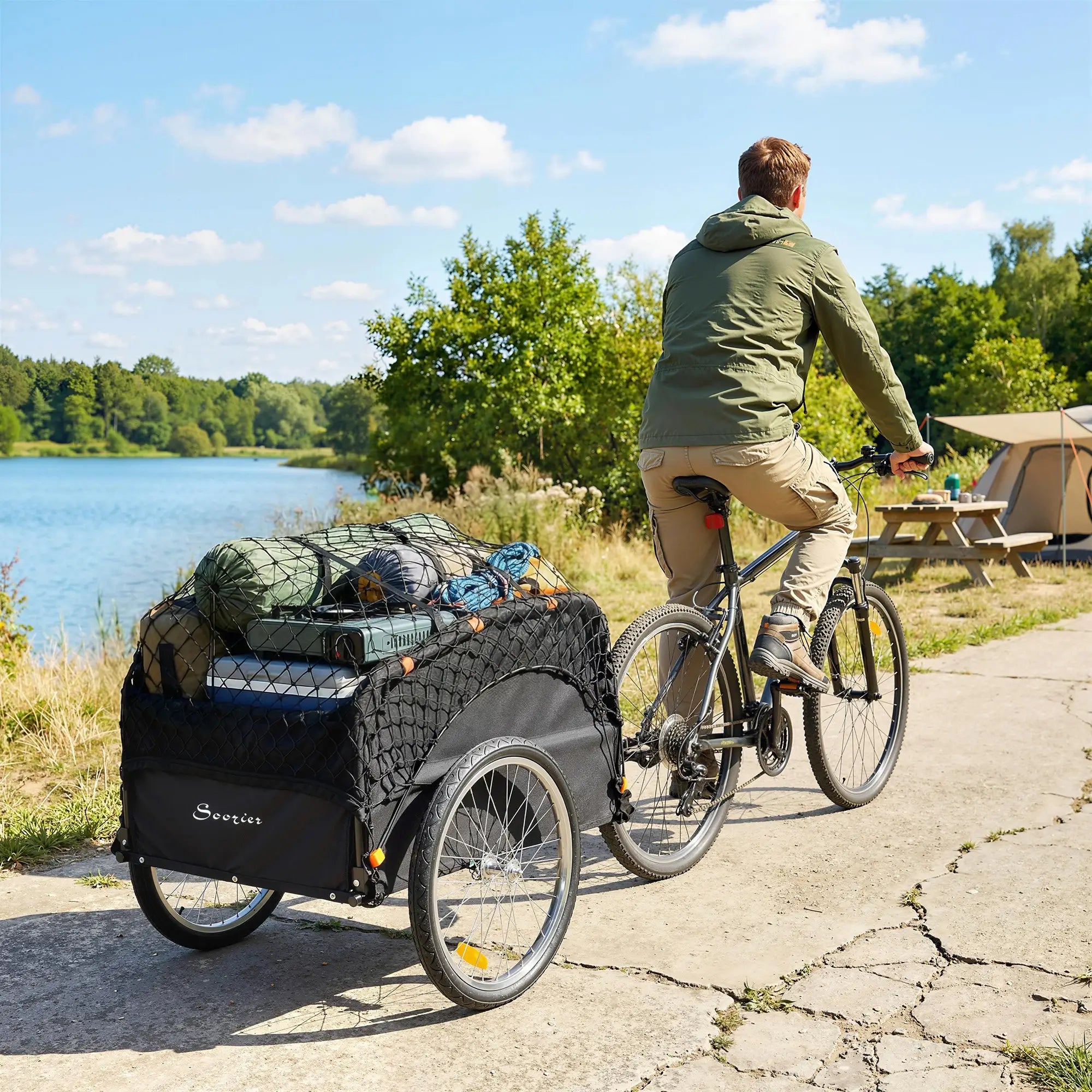 Bike Cargo Trailer, 45 Gal, 20