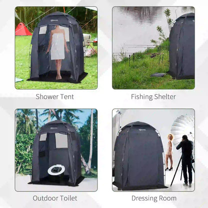 60" x 60" x 82" Shower Tent, Extra Wide Changing Room, Dark Blue Camping Tents at Gallery Canada