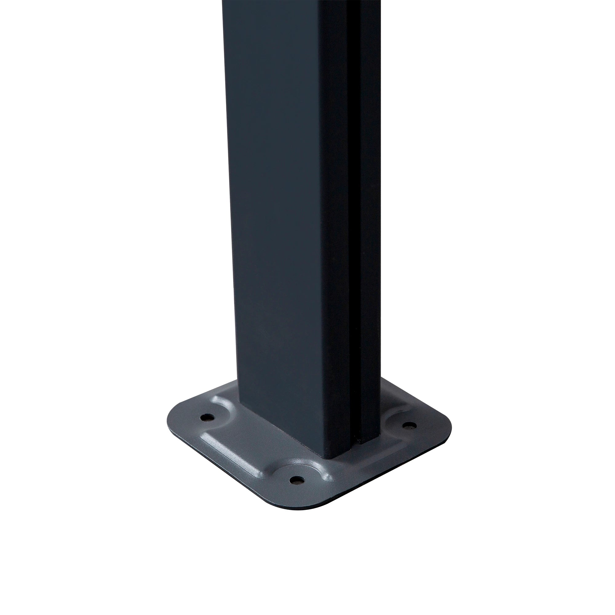 10' x 10' Aluminum Pergola, Adjustable Height, Polycarbonate Roof, UV Protection, Grey Pergolas at Gallery Canada