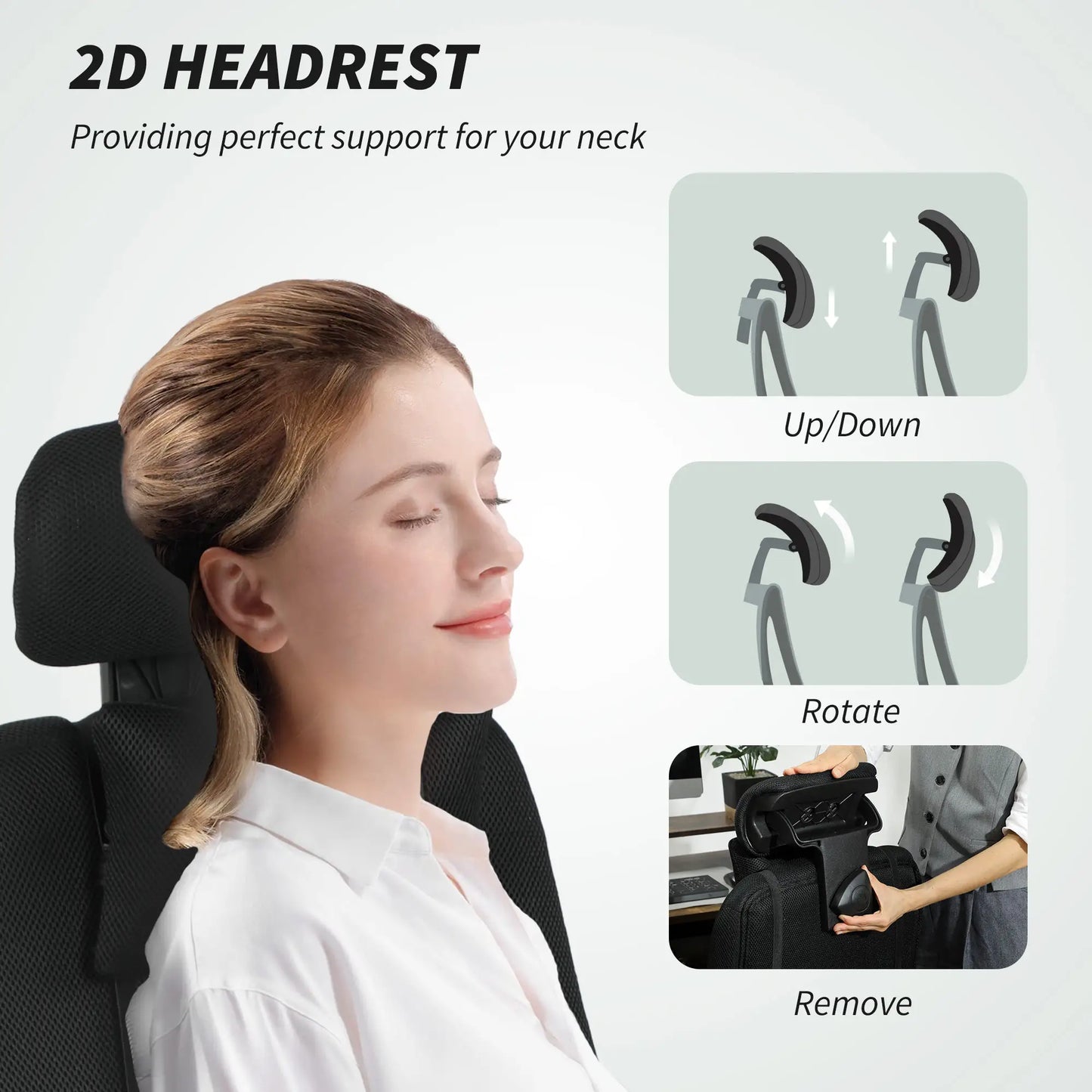 Ergonomic Executive High Back Office Chair, Footrest, Lumbar Support, Black Executive & Manager Chairs at Gallery Canada