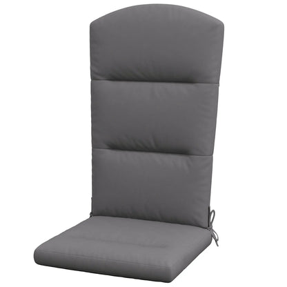 Adirondack Chair Cushion, Replacement with Back and Ties, Grey Patio Chair Cushions Grey at Gallery Canada