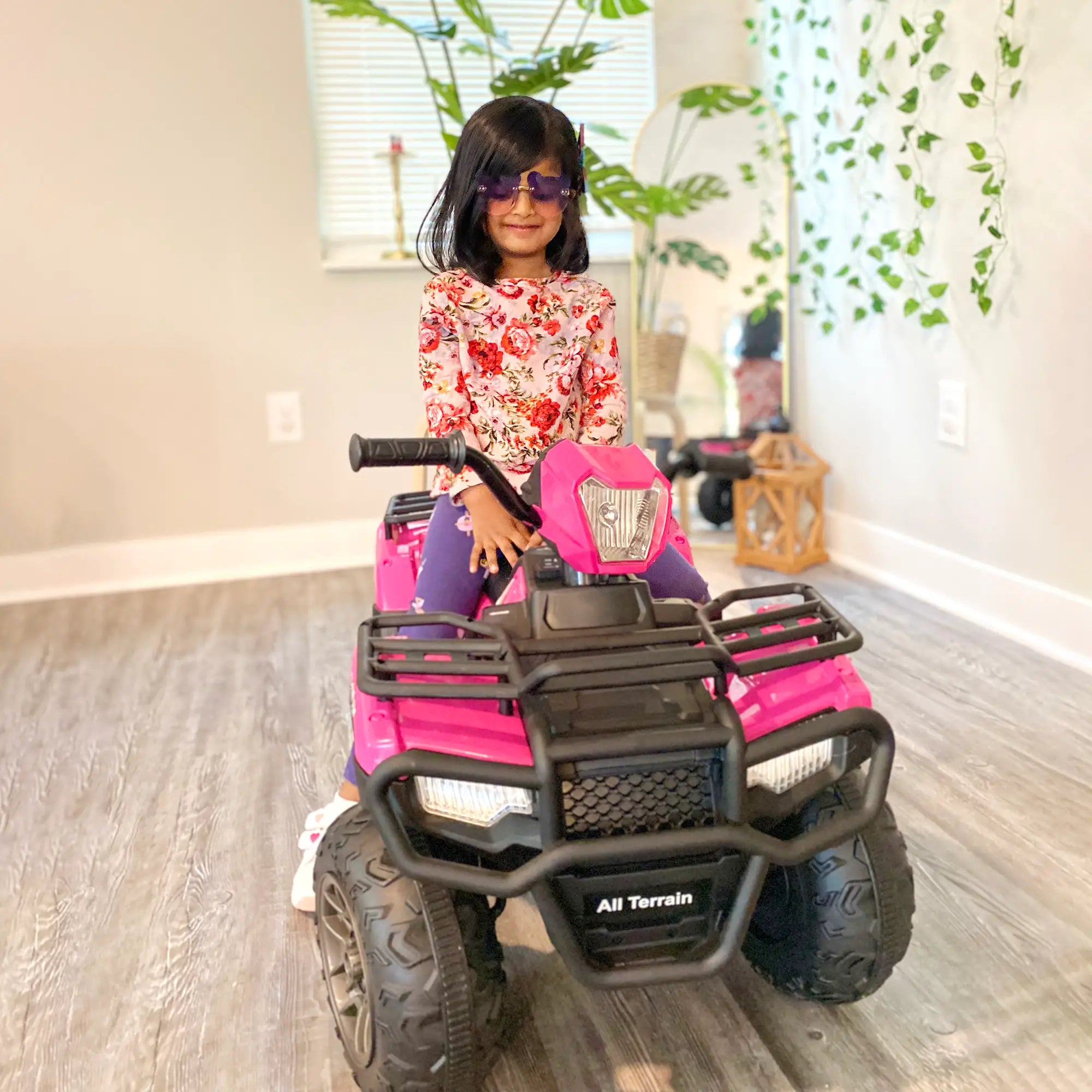 12V Kids ATV Quad, 37-60 Months, Electric Vehicle with Music MP3, Pink Electric Toy Cars at Gallery Canada