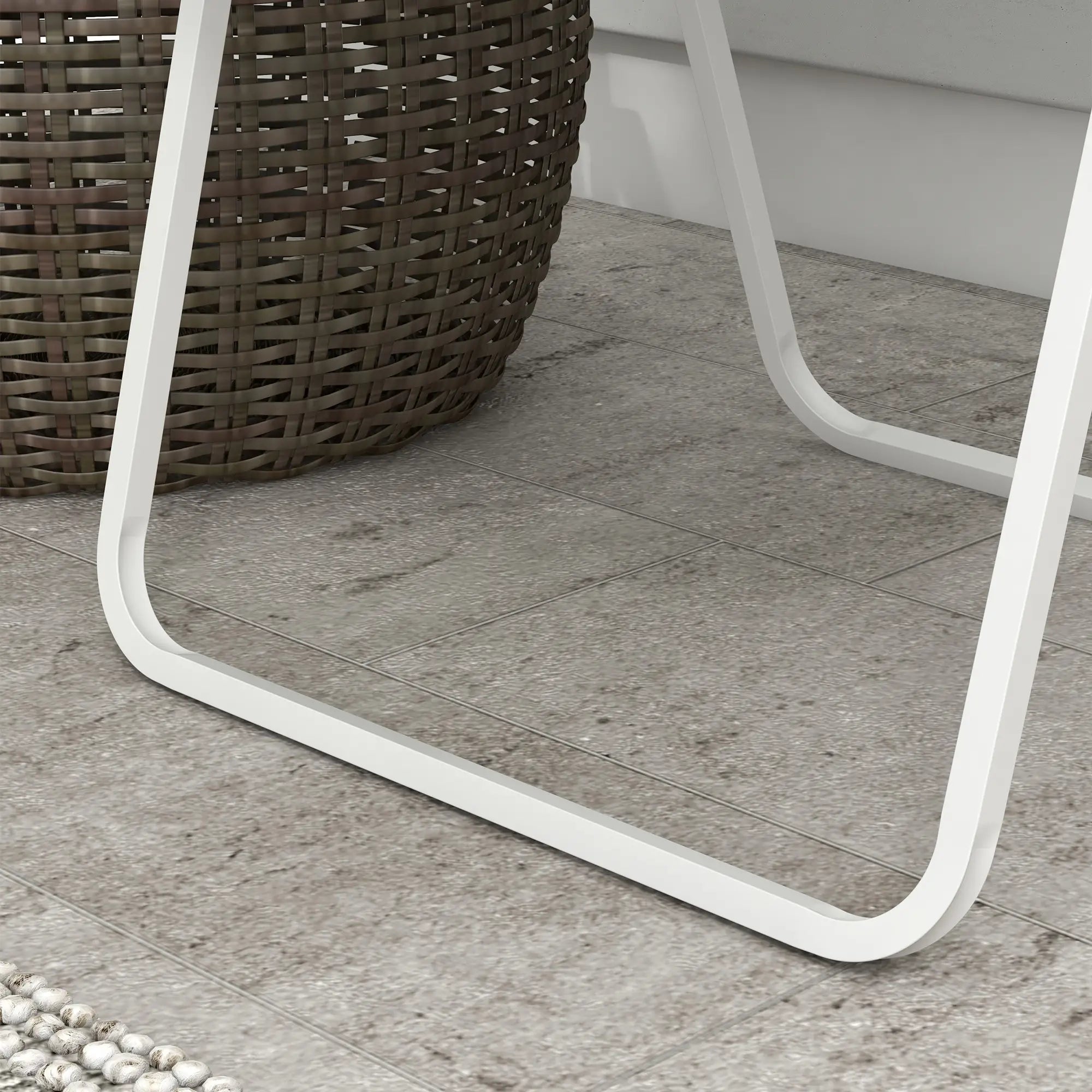 Set of 2 Folding Patio Chairs, Portable, Armrests, Camping, Garden, Blue Patio Chairs at Gallery Canada