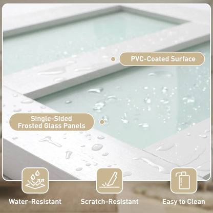 Sliding Barn Door 36x84 In, PVC, Hardware Kit, White