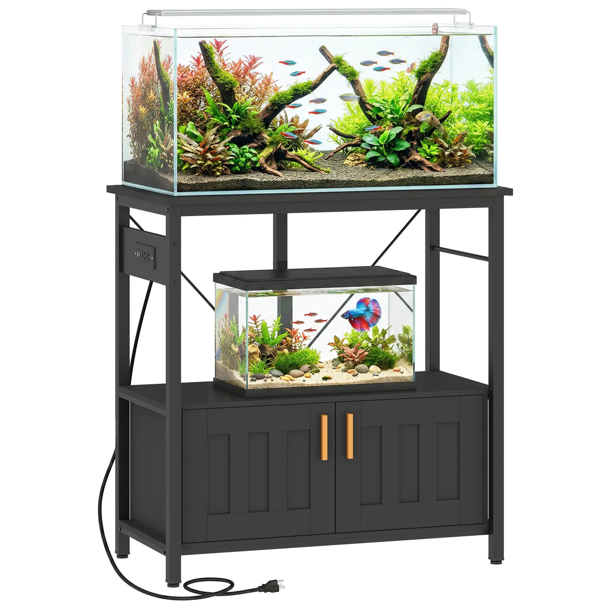 20-29 Gallon Fish Tank Stand Aquarium Stand 330 LBS Capacity for Home, Office, 30.7" x 15.7" x 31.9", Black Small Animals at Gallery Canada