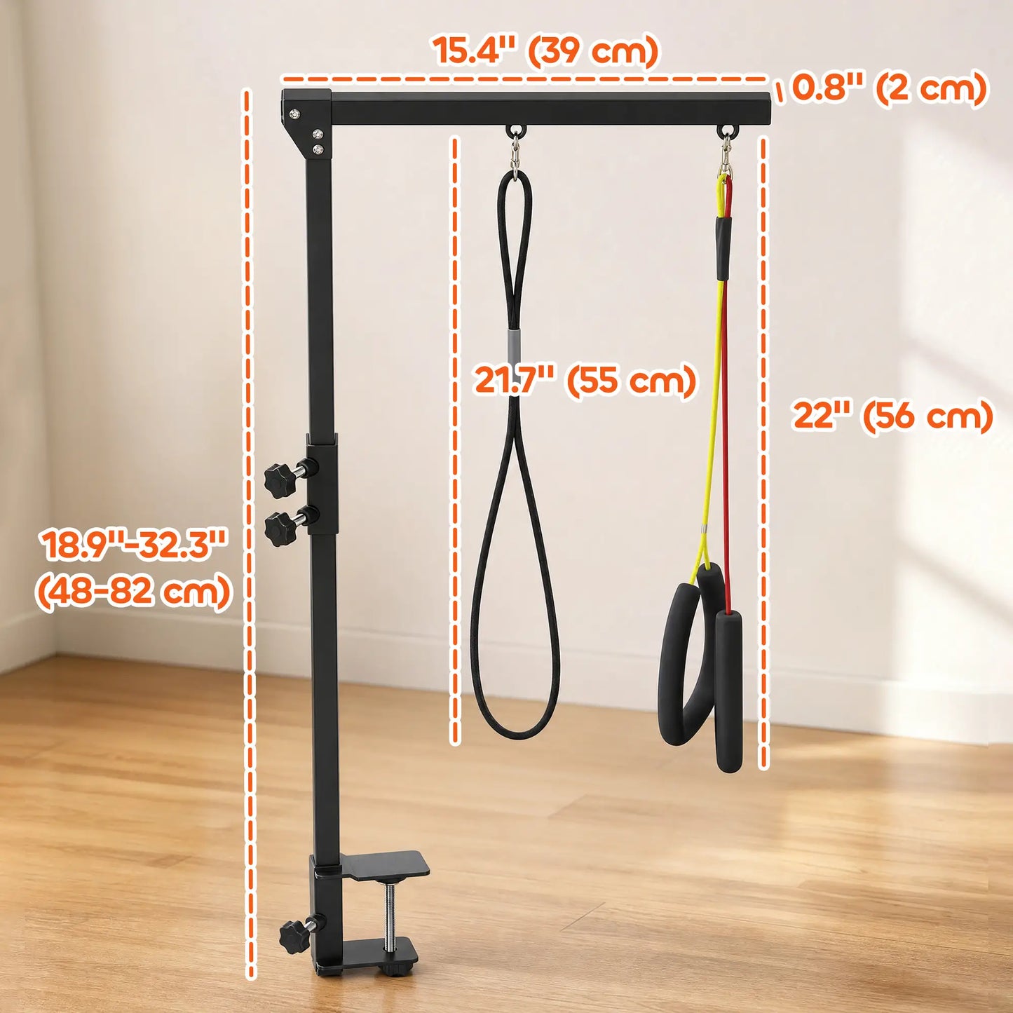 Dog Grooming Arm With Clamp, Adjustable, 18.9"-32.3", Black