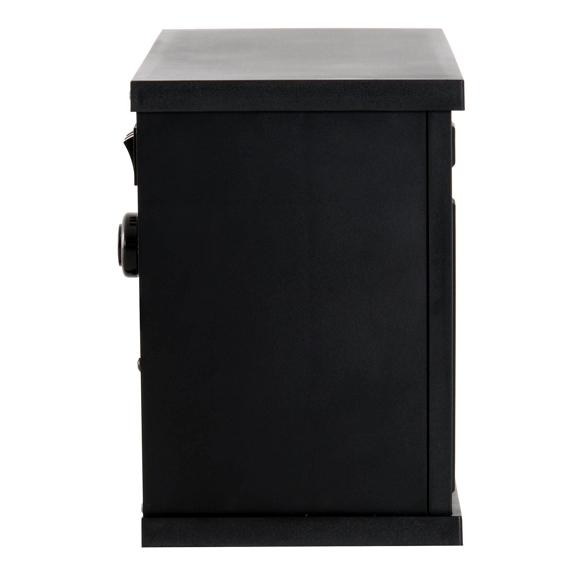 14" 1000W Mini Standing Electric Fireplace Heater, Black Electric Fireplaces at Gallery Canada