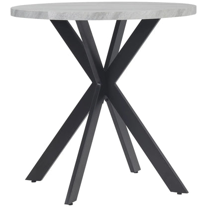 29" Round Dining Table, Contemporary Kitchen Table, Steel Legs, Grey Bar Tables & Dining Tables at Gallery Canada