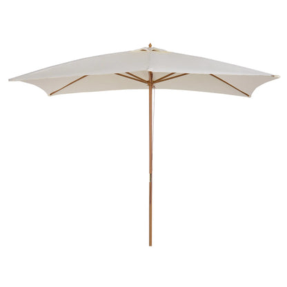 Patio Sun Umbrella, Rectangle, Cream White Sun Umbrellas Cream at Gallery Canada